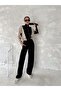 Women's Navy Blue Zippered Oys Fabric Tracksuit Set - 4