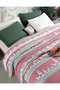 New Year Patterned 6 Layers Muslin Fringeless 170X230 Quilt - 4