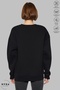 Unisex Long Sleeve Ataturk Infinity Printed Crew Neck Hoodless Ribbed Oversize Sweatshirt - 5