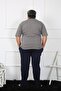 Men's Plus Size Combed Cotton Pajama Set - 65011 - 3