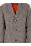 Brown Slim Fit Stamp Coat 50293182-Vr029 - 7
