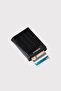 Croco Black Men's Wallet with Malta Mechanism and Coin Compartment - 5