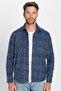 Men's Regular Fit Classic Cut Lumberjack Single Pocket Dobby Winter Shirt - 2