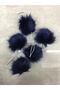 Pompom 4 Cm 5 Piece Set Navy Blue - 4