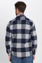 Unisex Slim Fit Slim Fit Lumberjack Double Pocket Flap Checkered Winter Shirt - 7