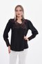 Women's Plus Size Evening Dress Glitter Fabric Guipure Lace Shirt G0066 - 4