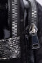 Women's Convertible Backpack and Shoulder Bag Stylish Large Zipper Bag Glitter - Black - 7
