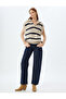 Knitwear Oversize Sweater with Half Zipper Detail, High Collar, Sleeveless - 2