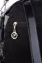 Women's Convertible Backpack and Shoulder Bag Stylish Large Zipper Bag Glitter - Black - 4