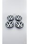 Volkswagen Passat Jetta Wheel Hub Emblem (Cover) 4 Pieces Door Corner Protector Gift - 4
