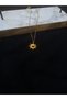 Steel Gold Minimal Stone Detailed North Star Necklace - 6
