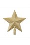 Christmas Pine Tree Ornament 15 cm Gold Glitter Star Tepelik - 2