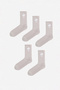 5-Piece Towel Sole (Thick Sole) Throat Rubber Knitted Knitwear Seamless Tennis Socks