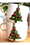 24 Carat Gold Decorated Christmas Tree Embossed, Handmade, Christmas Tree Mug, 300 ml - 3