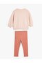 Set of 2 Sweatshirt with Bow and Polka Dot Leggings - 2