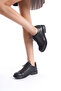 Women's Round Toe Casual Shoes Black - 8