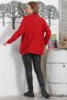 Italian Dark Red Kimono Collar Long Sleeve Non-Closing Double Pocket Casual Knitwear Cardigan - 8