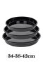Enamel Oven Tray Set 3 Trays in 34/38/42 Cm Sizes
