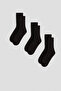 3-Piece Towel Sole (Thick Sole) Seamless Throat Rubber Knitted Knitwear Tennis Socks