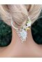 Luxury Imported Metal Crystal Stone Flower Butterfly Winged Angel Pendant Bun Hairpin Comb Claw Clip
