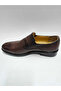 Ataç Genuine Leather Lace-Free Brown Classic Rubber Sole Men's Shoes - 3