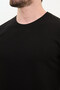 Patterned Slim Fit Crew Neck Cotton Men's T-Shirt Black - 36835.24Y - 2