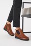 Lohert Side Stones Feta Genuine Leather Women Boots Tan Skin - 2