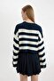 Women's Navy Blue Sweater - A8152Ax/Nv135 - 5