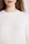 Women's Ecru Sweater - L2567Az/Er105 - 5