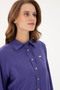Women's Purple Long Sleeve Shirt 50289849 -Vr038 - 2