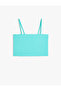 Basic Crop Tank Top Thin Straps Cotton