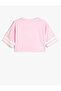 T-Shirt V-Neck Short Sleeve Printed Color Block Relaxed Fit - 4