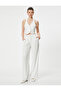 Crop Vest V-neck Buttoned Standard Cut - 2