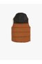 Hooded Seasonal Puffer Vest with Pocket Detail - 2