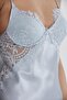 Satin Lace Women's Nightgown and Dressing Gown Set - 4025 Mist - 7