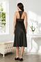 Satin Lace Women's Nightgown - 905 Black - 3