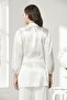 Velvet Satin 3-Piece Women's Crop Pajama Set - 2050 - 3
