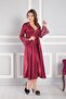 Satin Six-Piece Bridal Dowry Set - 6620 Claret Red - 2