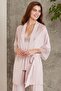 Lace Combed Cotton 3-Piece Women's Pajama Set - 2820