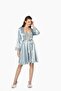 Satin Lace Women's Nightgown and Dressing Gown Set - 4265 Mist