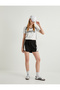 Crop Polo T-Shirt V Neck Short Sleeve Slim Fit - 2