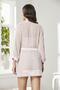 Satin 3-Piece Women's Dressing Gown Set - 2475 Powder - 4