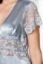 Satin Women's Dressing Gown - 1020 Mist - 3