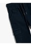 Cargo Pants Tie Waist Pocket Cotton - 3