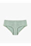 High Waist Hipster Panties with Cotton Texture