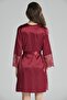 Satin Six-Piece Bridal Dowry Set - 6015 Claret Red - 3