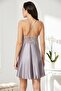 Satin Lace Women's Nightgown - 850 Royal - 4