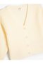Basic Cardigan with V-Neck and Button Detail - 3