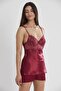Satin Lace Shorts - Babydoll Set - 415 - 2