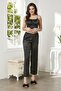 Satin 3-Piece Women's Pajama Set - 2075 - 5